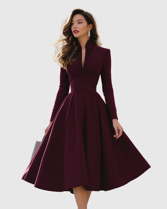 Juliette™ | V-Neck Midi Dress