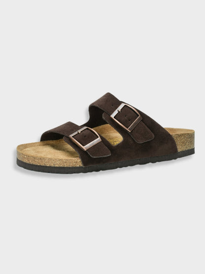 Women's Footbed Sandals With Buckles