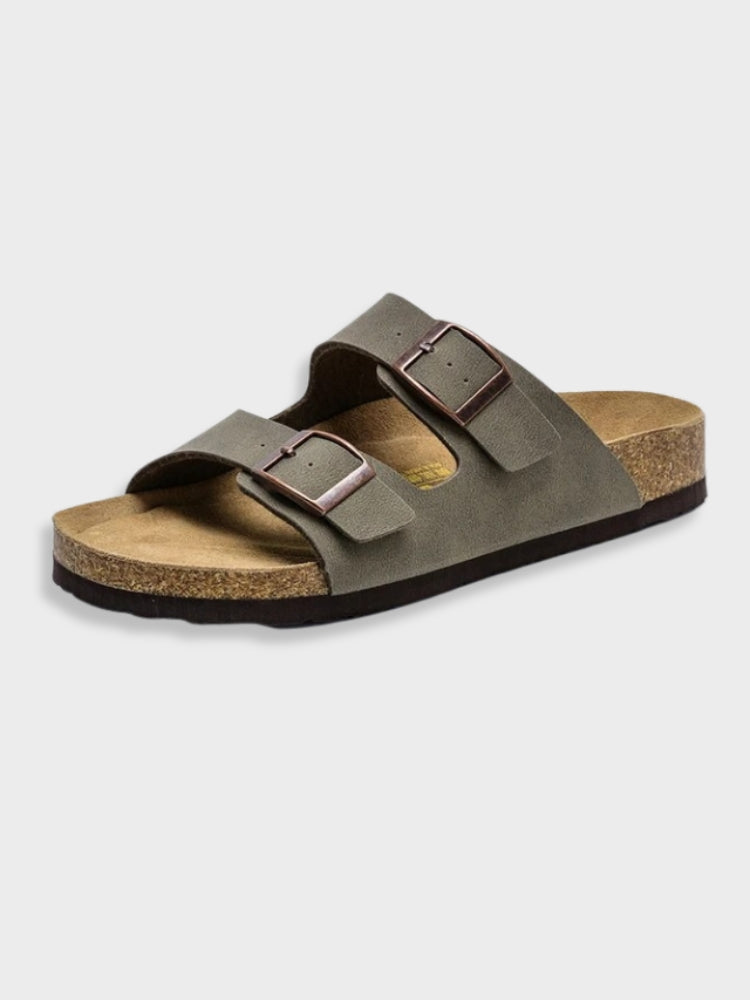 Women's Footbed Sandals With Buckles
