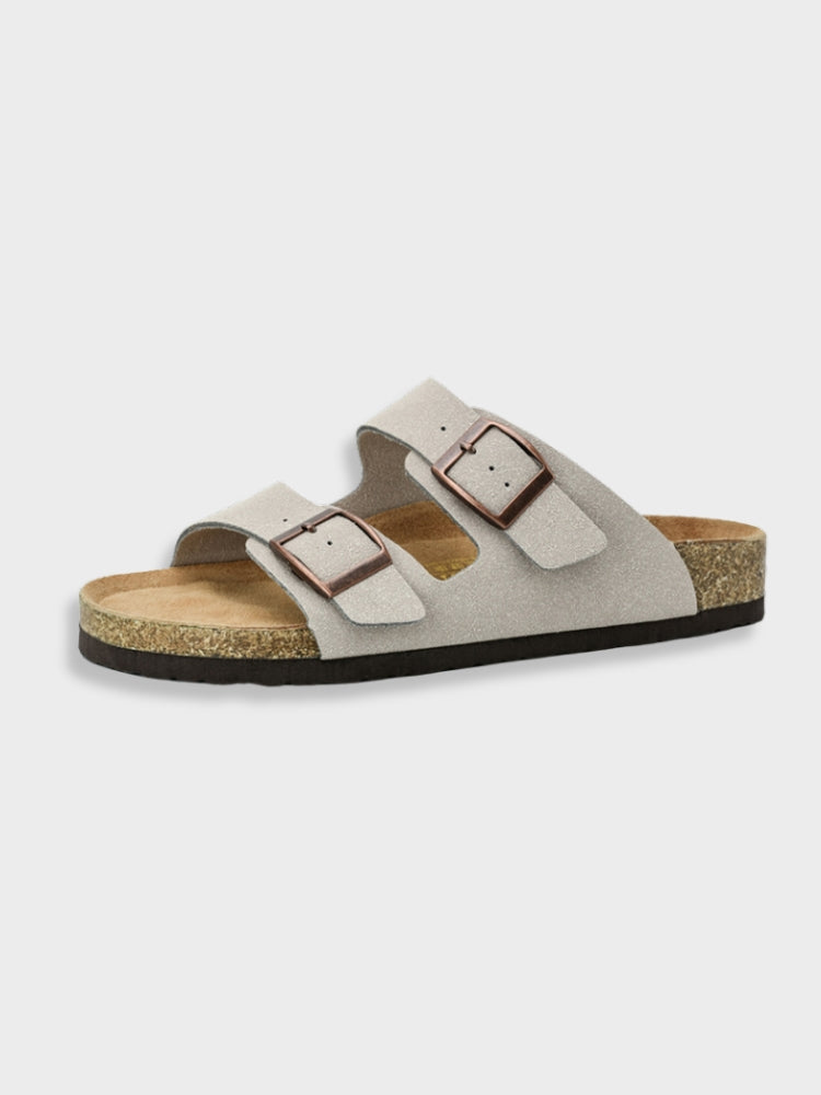 Women's Footbed Sandals With Buckles