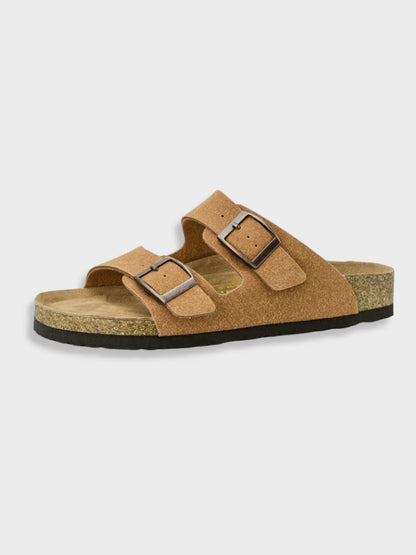 Women's Footbed Sandals With Buckles